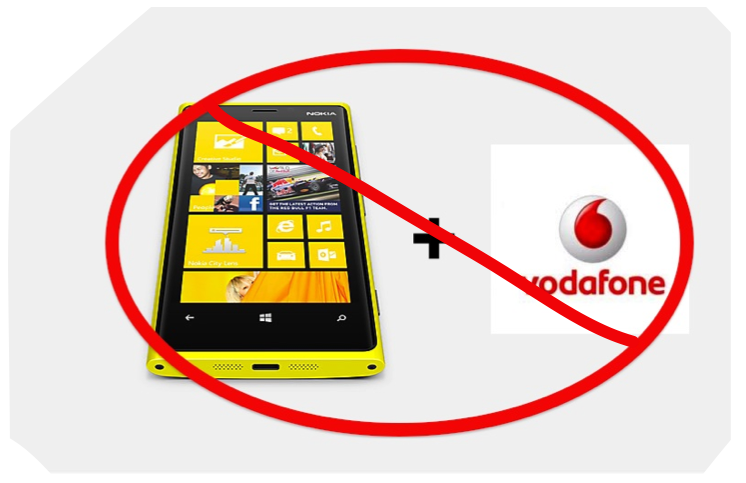 Lumia and Vodafone? NO.