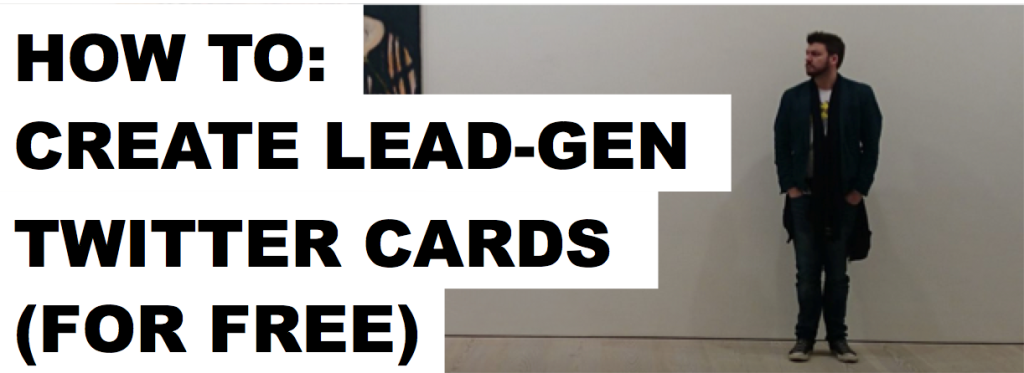 Lead Gen Twitter Cards of WIN